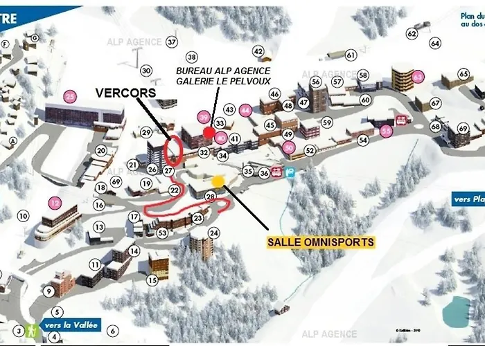 شقة Le Vercors - 4/5 Pers - Le Vercors - 112vr -plagne Centre Mae-9244 *