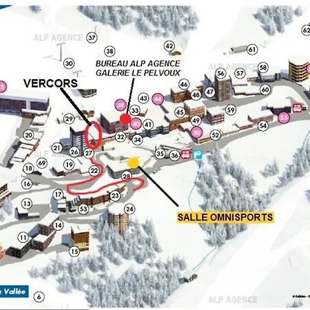 Apartman Le Vercors - 4/5 Pers - Le Vercors - 112vr -plagne Centre Mae-9244 *